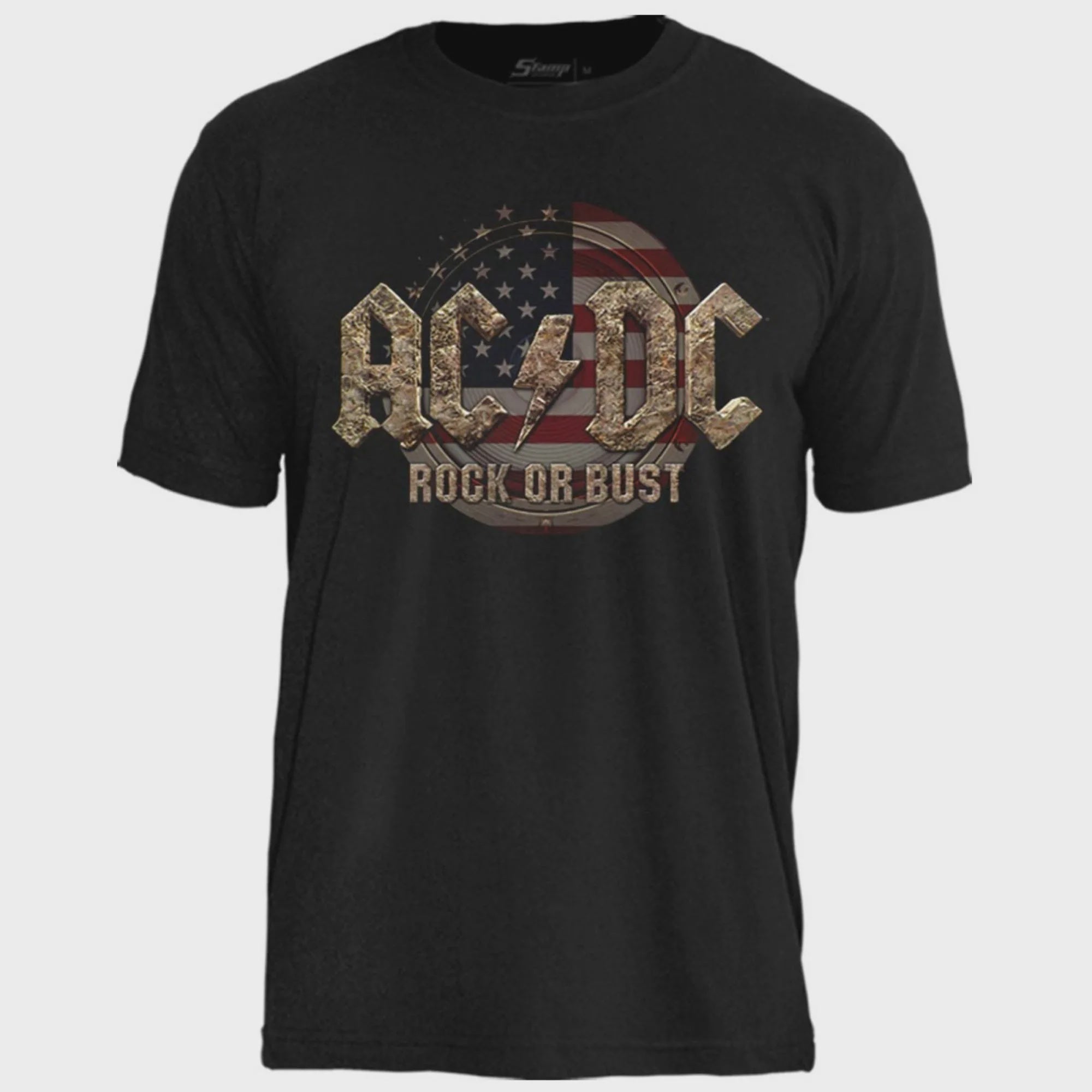 ACDC - Rock Or Bust USA Flag T-shirt