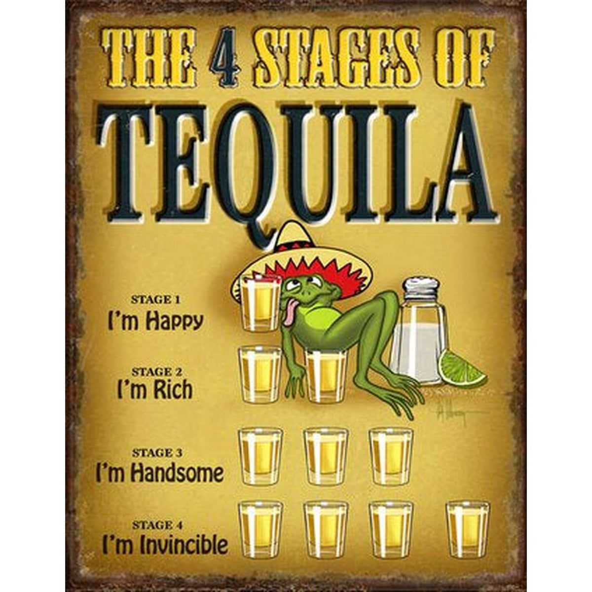 Alcohol - The 4 Stages of Tequila Billboard