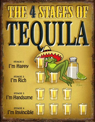 Alcohol - The 4 Stages of Tequila Billboard