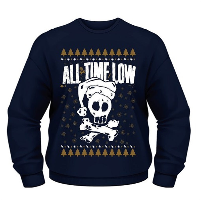 All Time Low - Christmas Skull Crew Neck Sweater