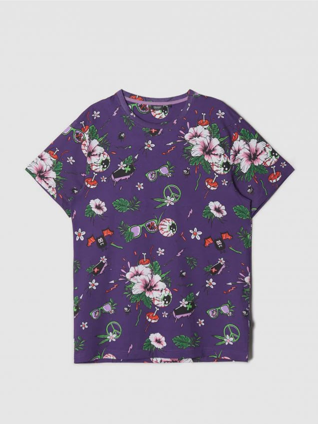 Art - Flowers And Glasses T-shirt
