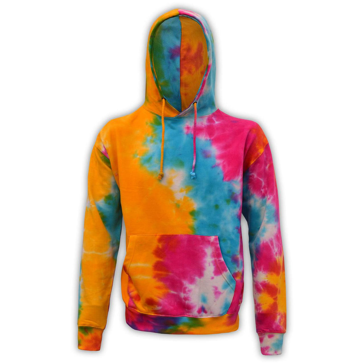 Art - Tie-Dye Blue Yellow Pink Hoodie
