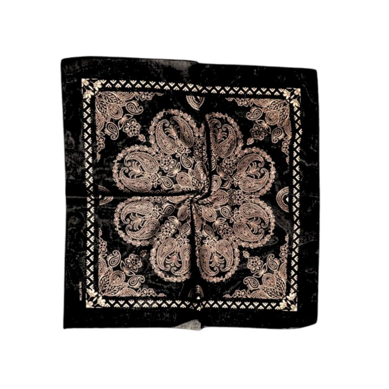 Bandana - Black Gold Paisley Bandana