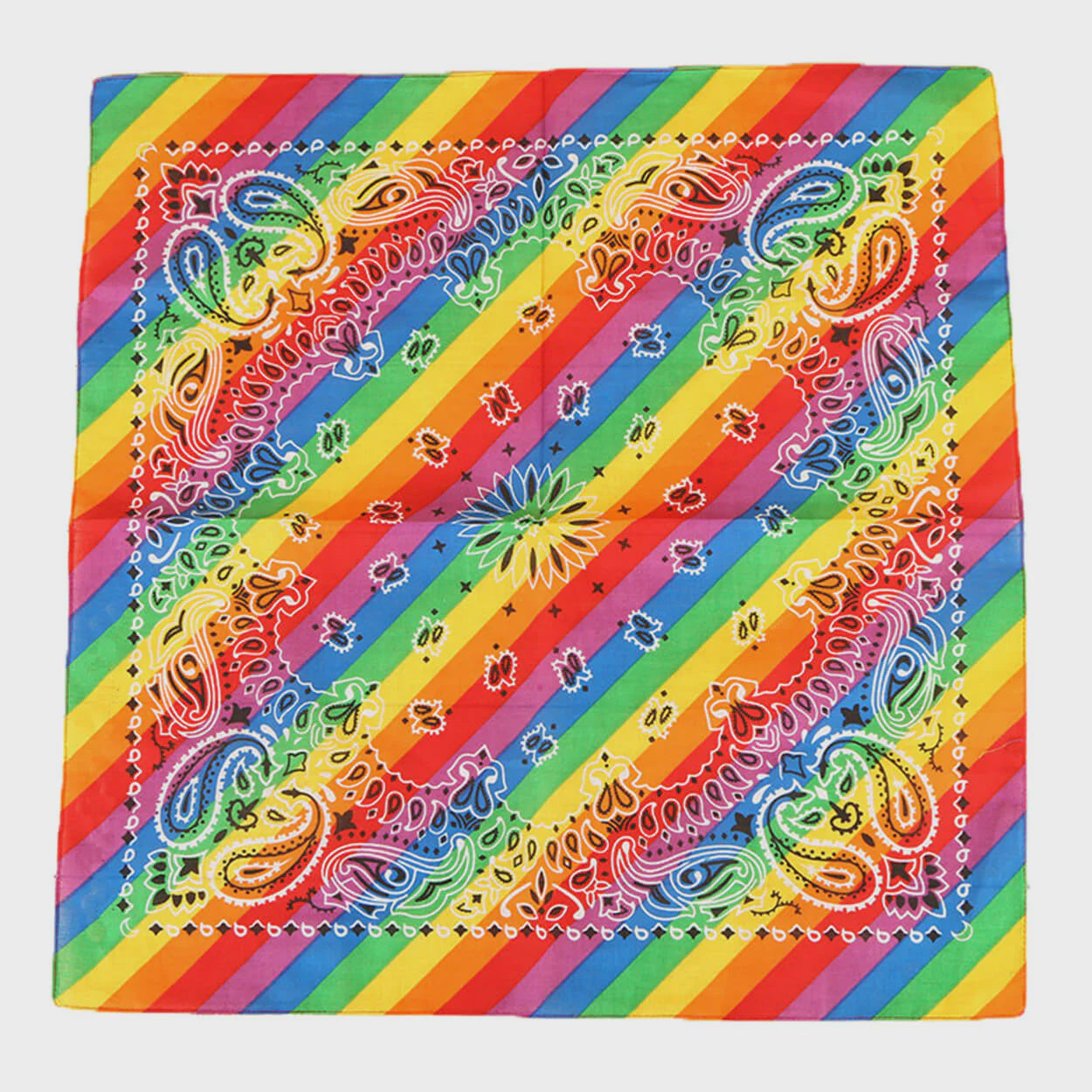 Bandana - Rainbow Paisley Bandana