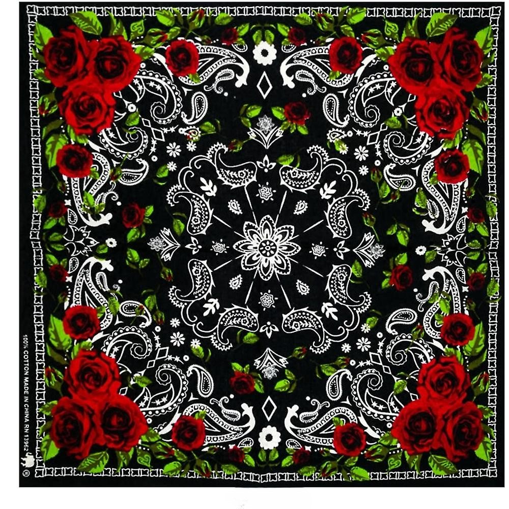 Bandana - Roses Paisley Bandana