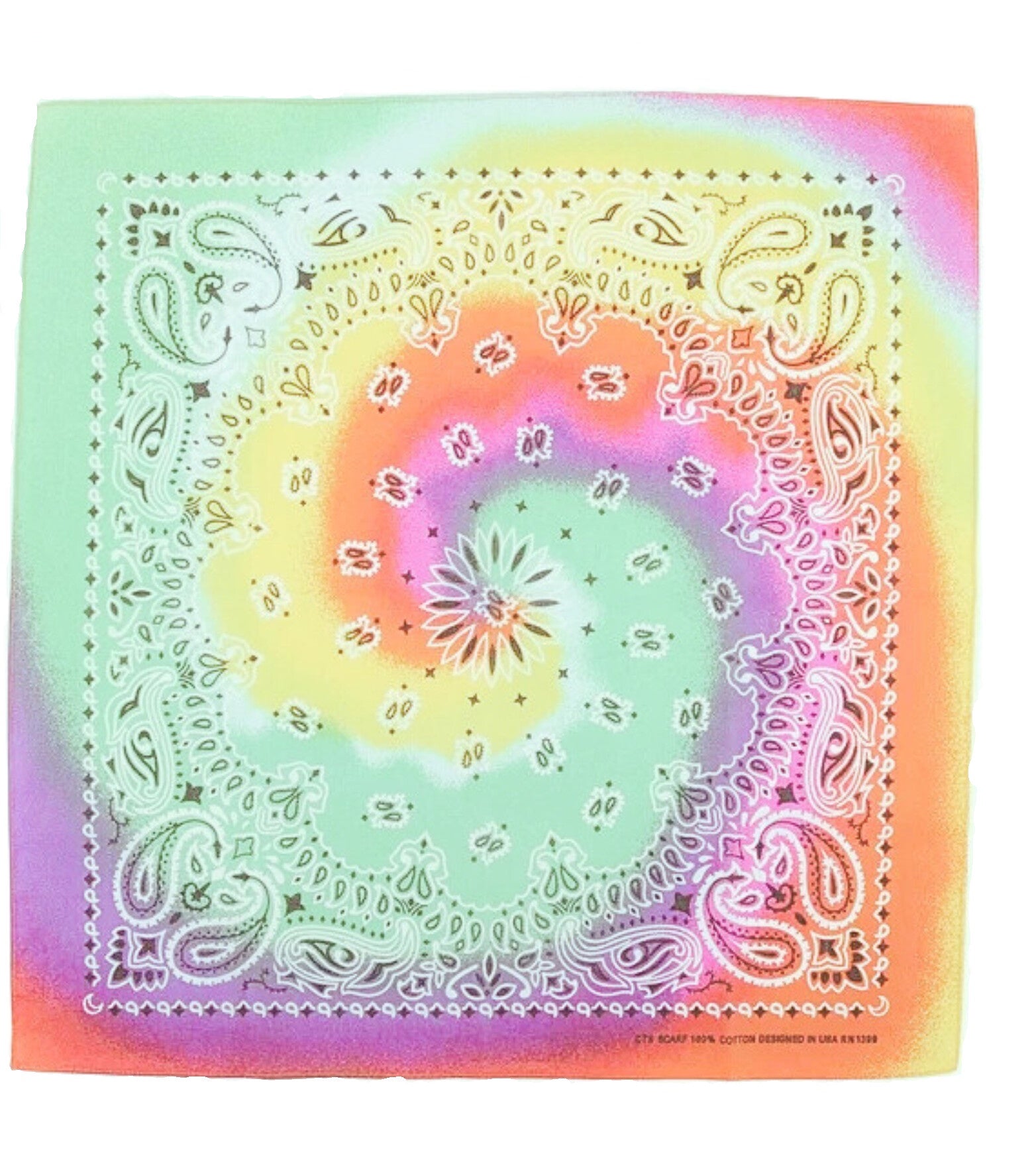 Bandana - Tie - Dye Paisley Bandana
