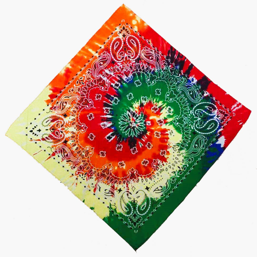 Bandana - Tie Dye Psychedelic Square Bandana