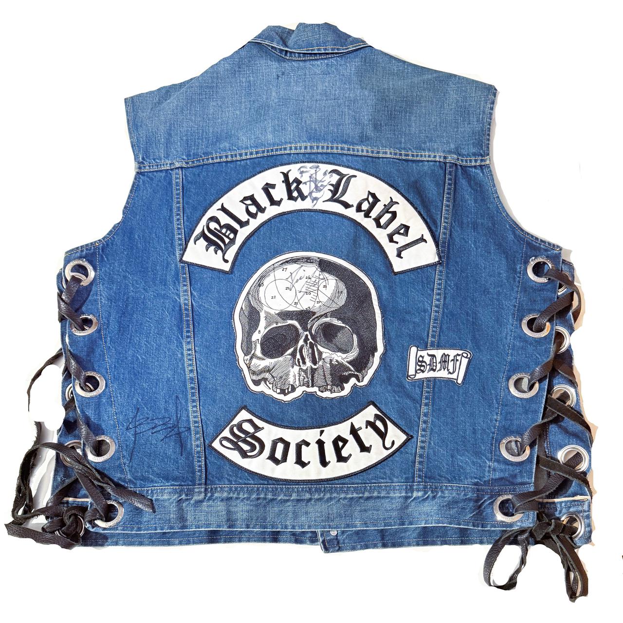 Black Label Society - Autographed Zakk Wylde Denim Vest Jacket