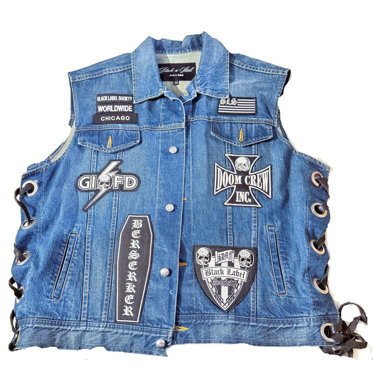 Black Label Society - Autographed Zakk Wylde Denim Vest Jacket