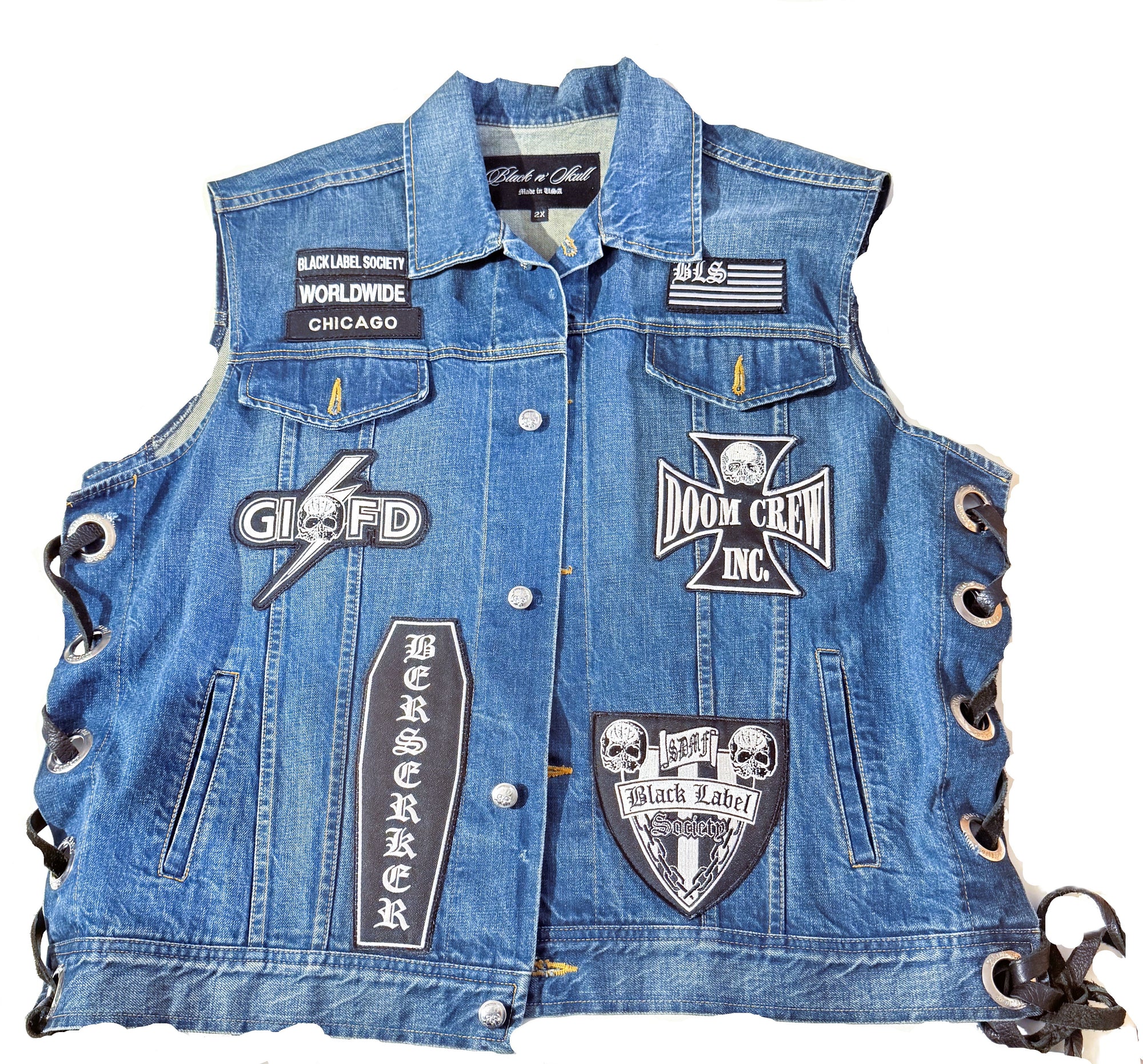 Black Label Society - Autographed Zakk Wylde Denim Vest Jacket