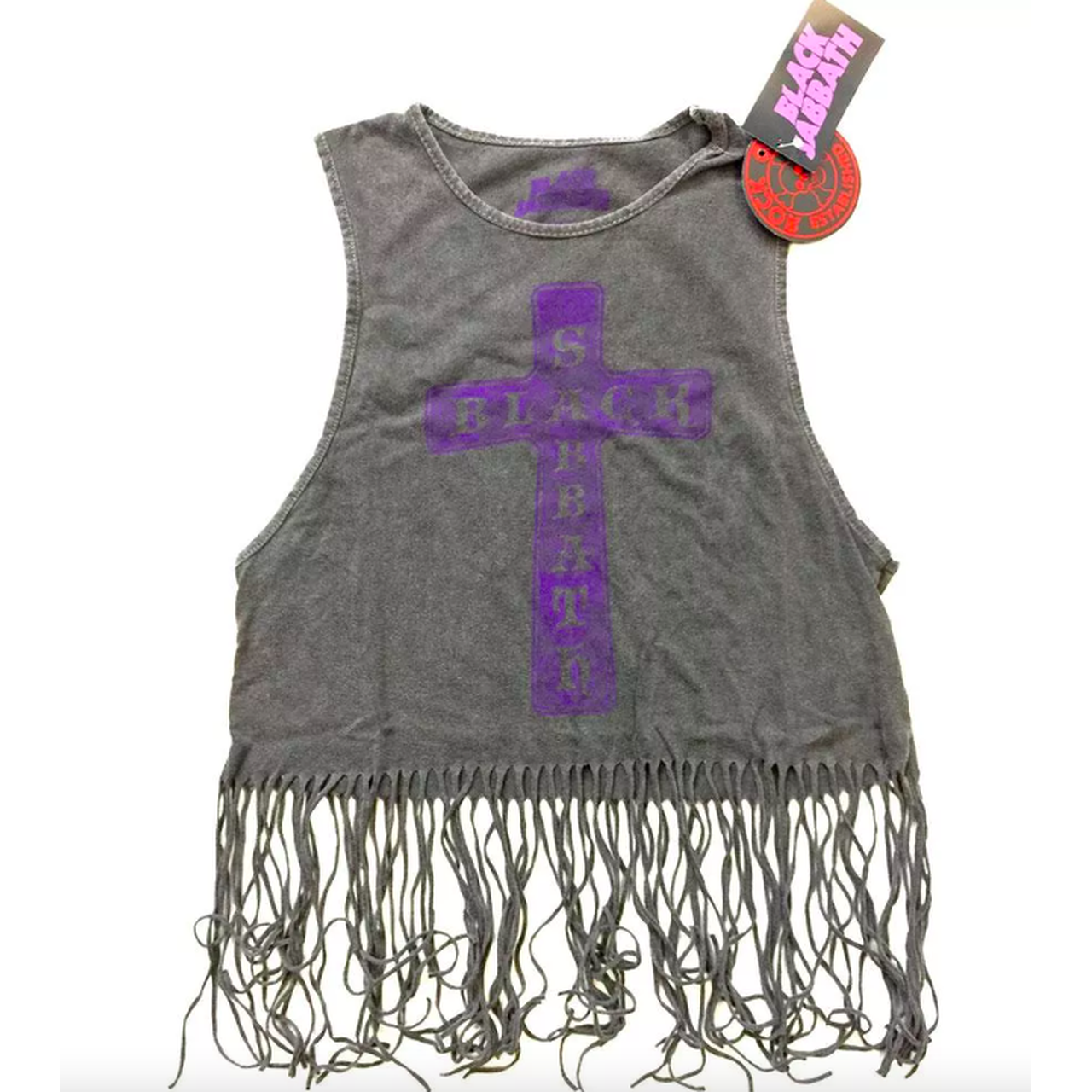 Black Sabbath - Fringed Purple Cross Tank