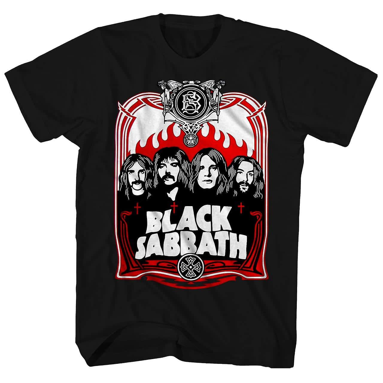 Black Sabbath - Red Flames T-shirt