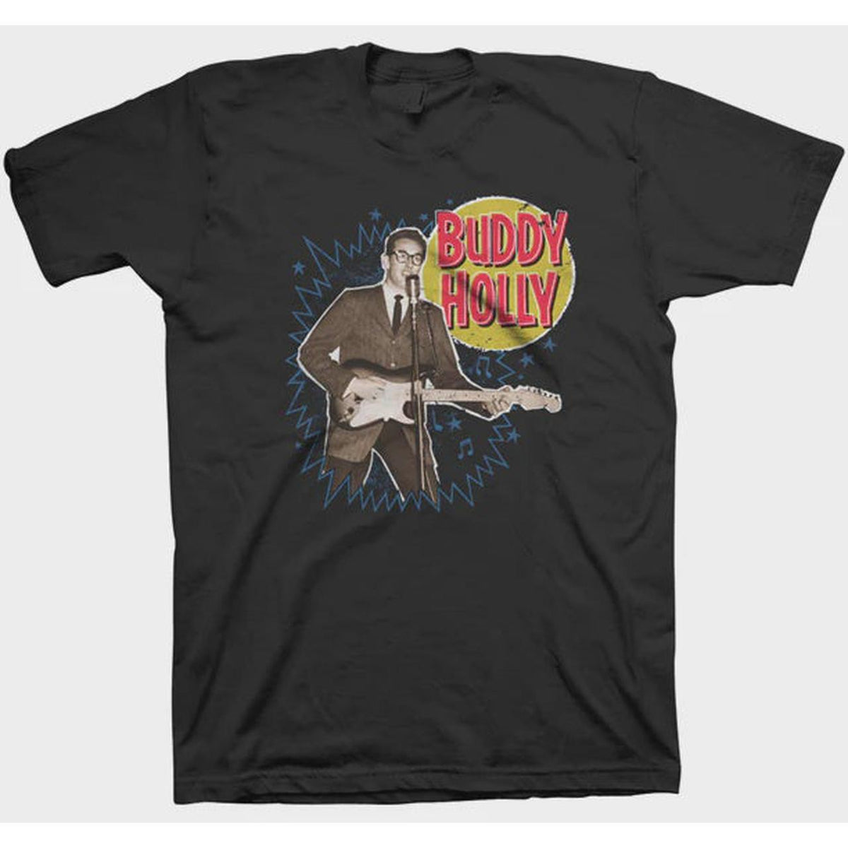 Buddy Holly - Music Burst T-shirt