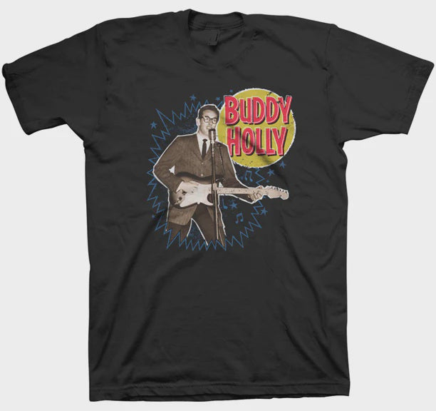 Buddy Holly - Music Burst T-shirt