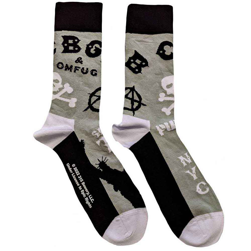 CBGB - Logos Grey Socks