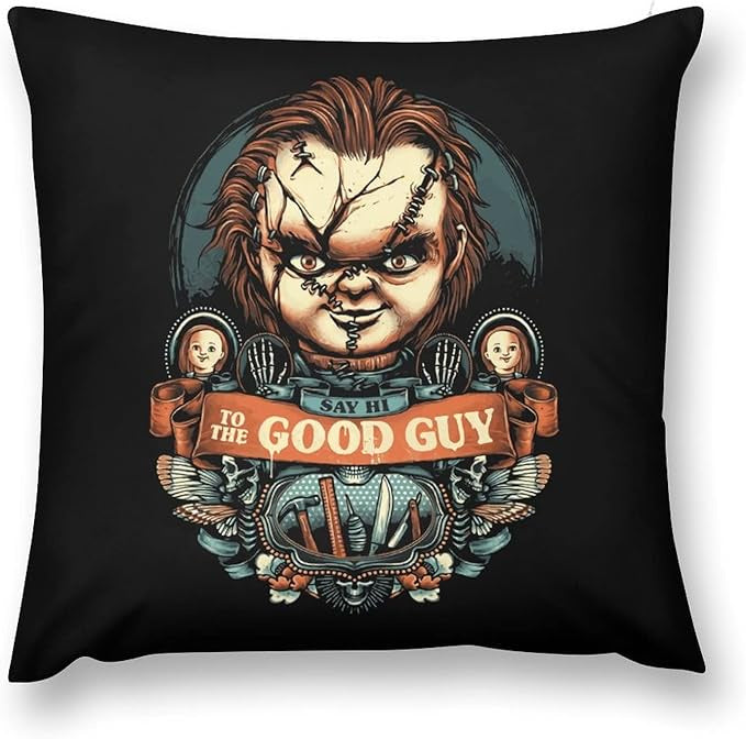 Chucky - Say Hi To The Good Guy Throw Pillow