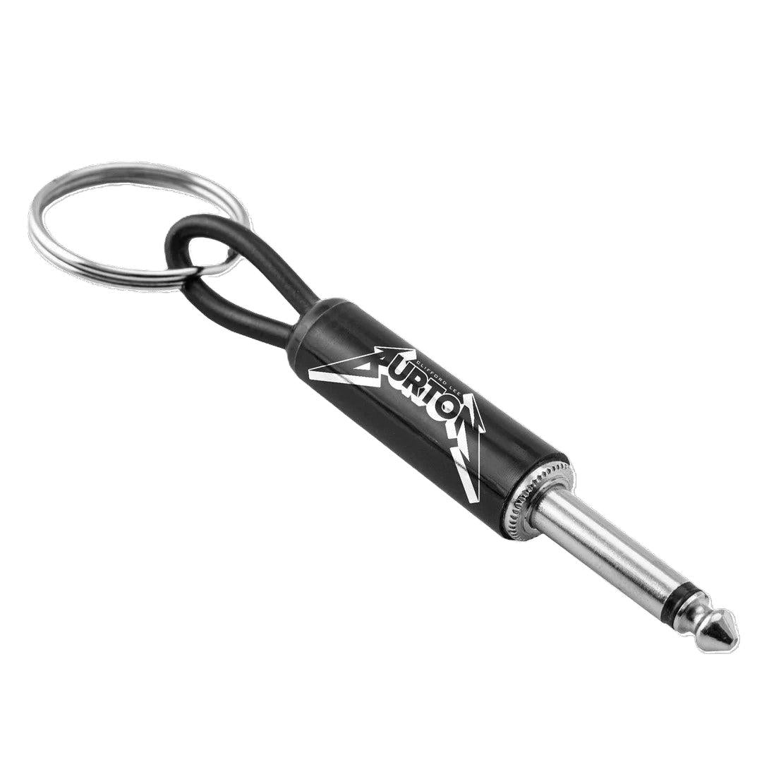 Cliff Burton - Logo Guitar Plug Keychain
