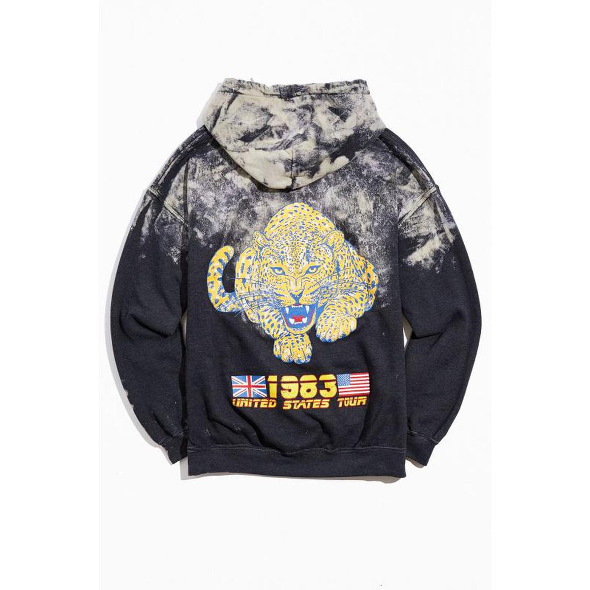 Def Leppard - Tour 83 Bleached Hoodie
