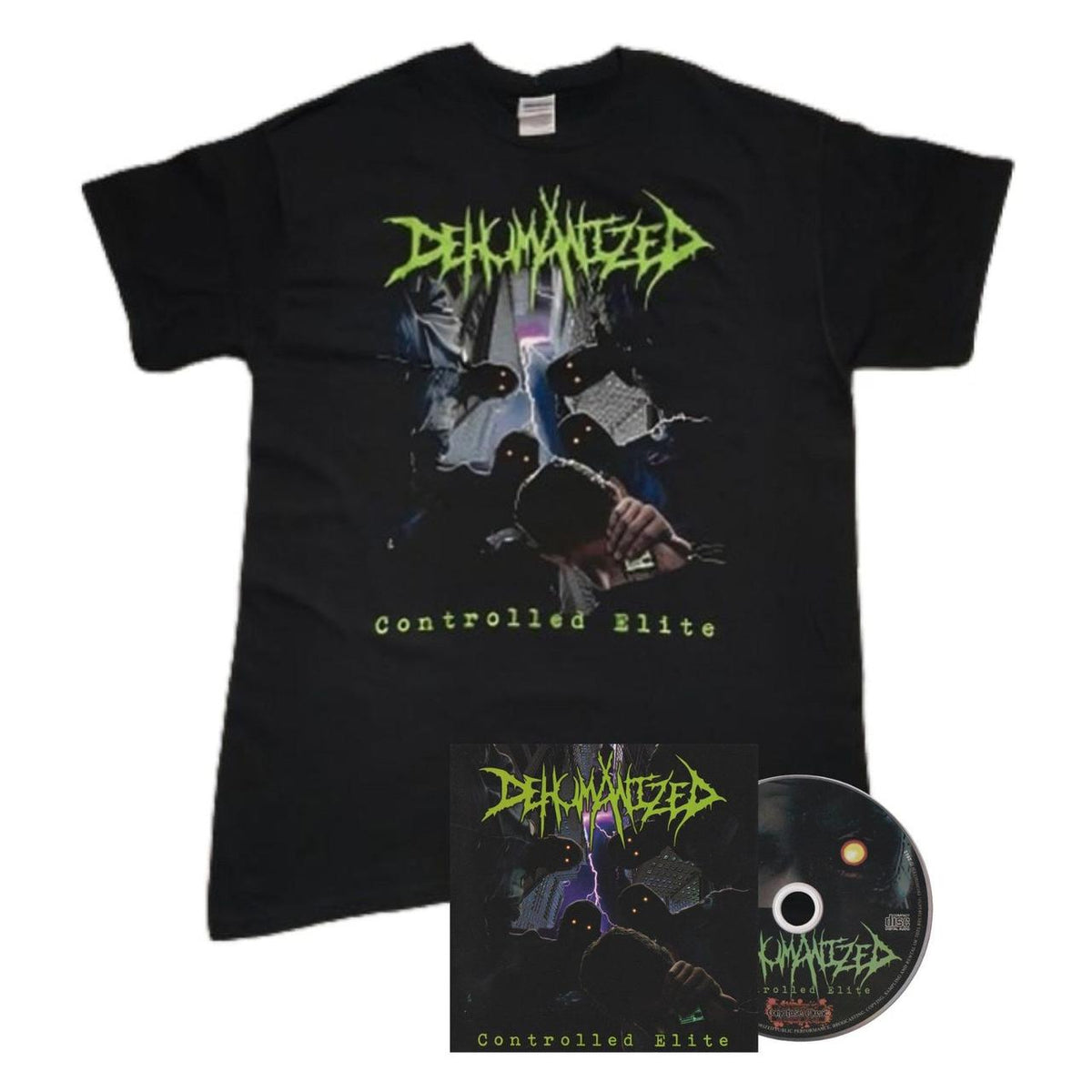 Dehumanized - Controlled Elite T-shirt And CD Artist Collection