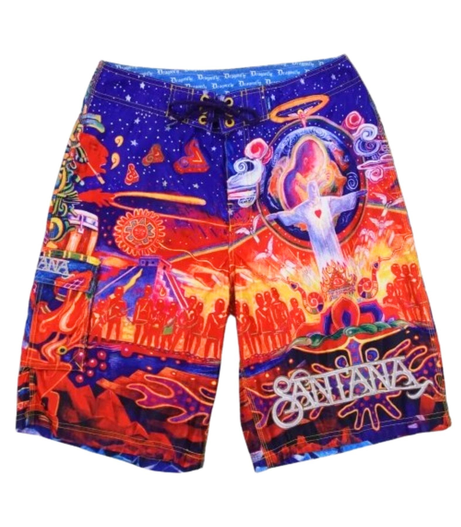 Dragonfly - Carlos Santana Fell Like Fire Board Shorts