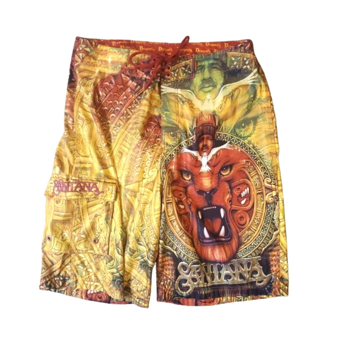 Dragonfly - Carlos Santana Lion Board Shorts