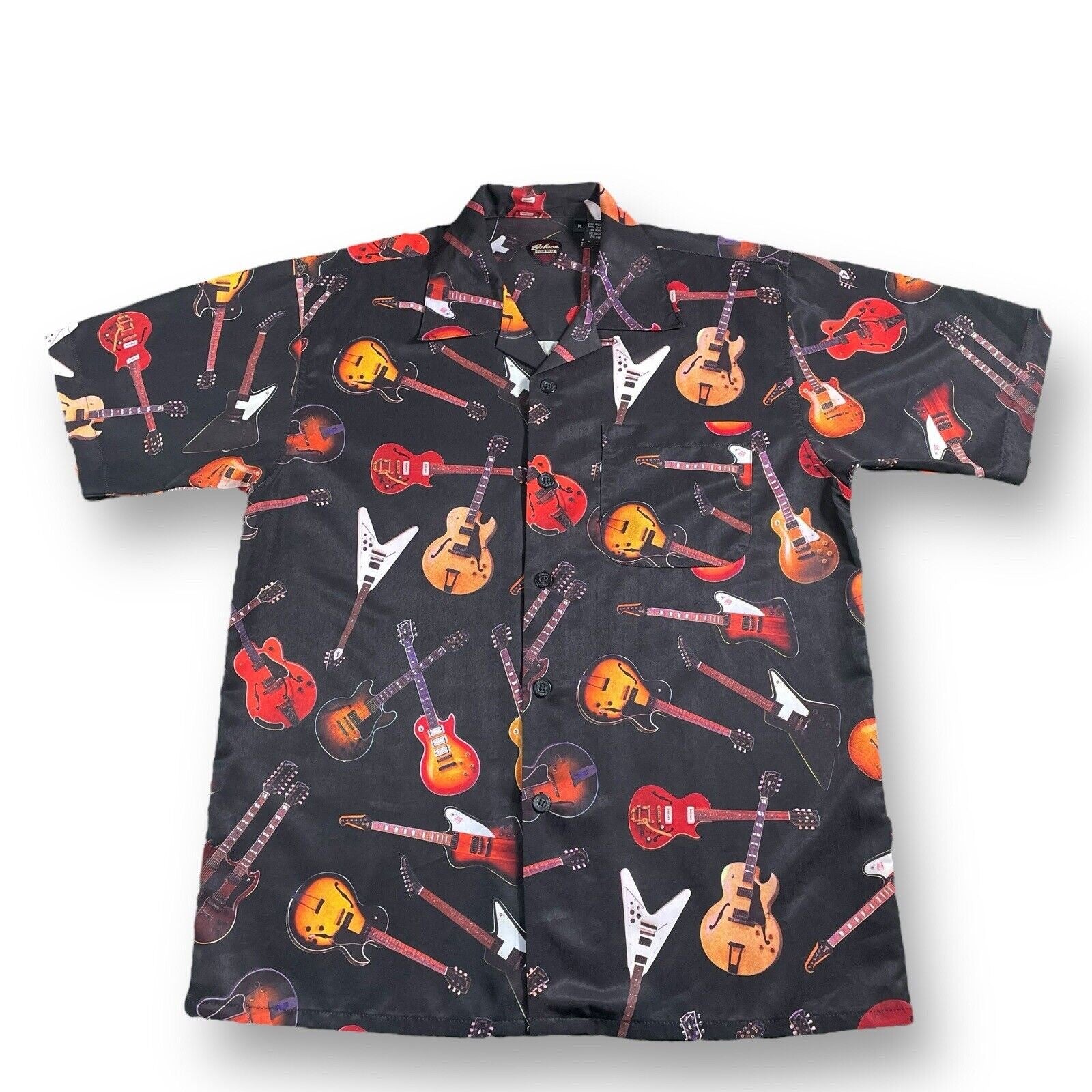 Dragonfly - Gibson Tour All Over Guitars Button Up Shirt