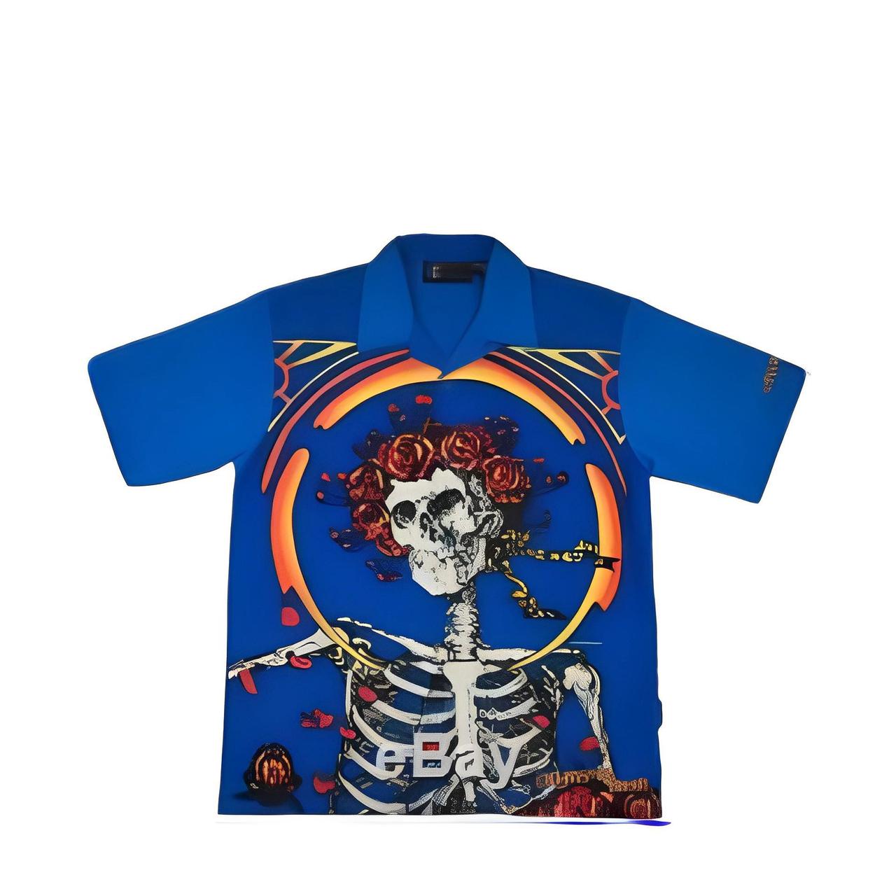 Dragonfly - Grateful Dead Skulls and Roses Button Up Shirt