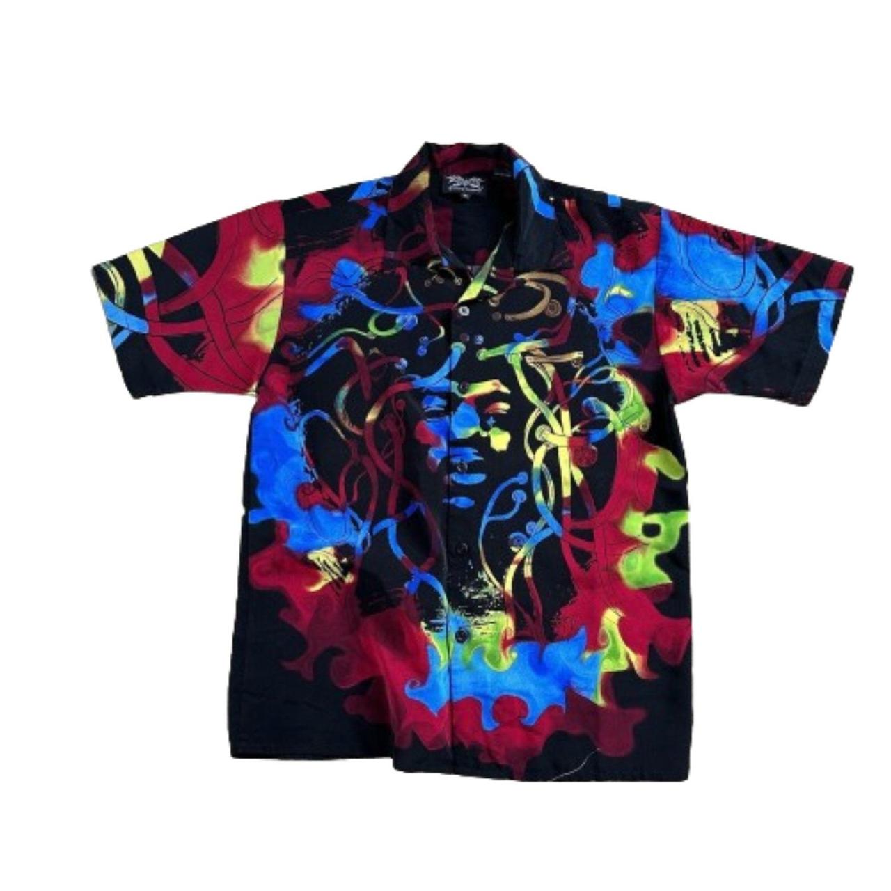 Dragonfly - Jimi Hendrix Trippy Button Up Shirt