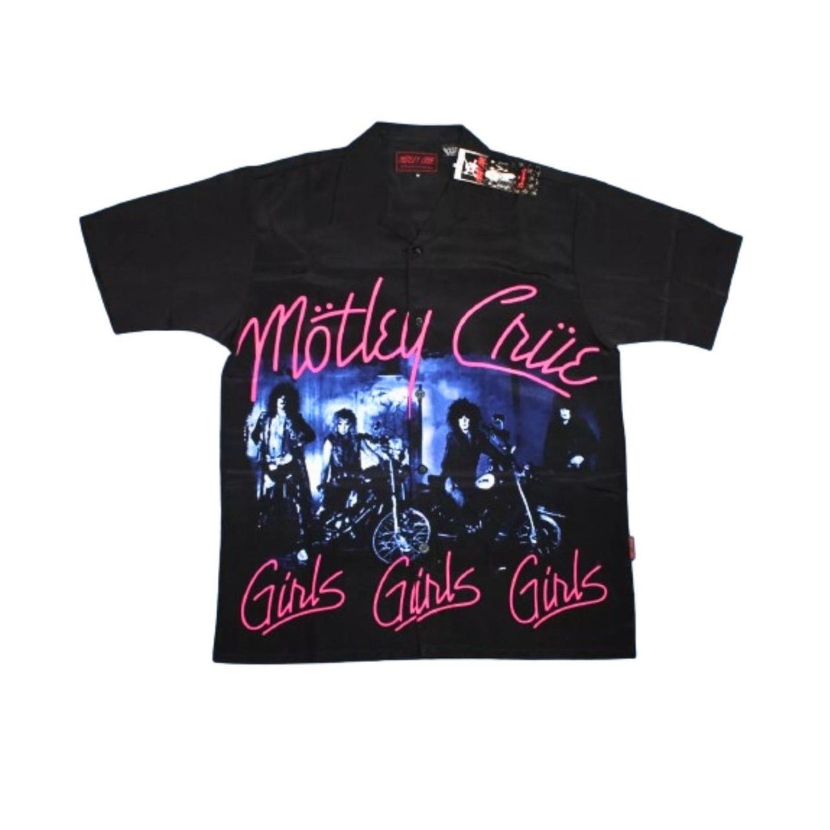 Dragonfly - Motley Crue Girls Girls Girls Button Up Shirt