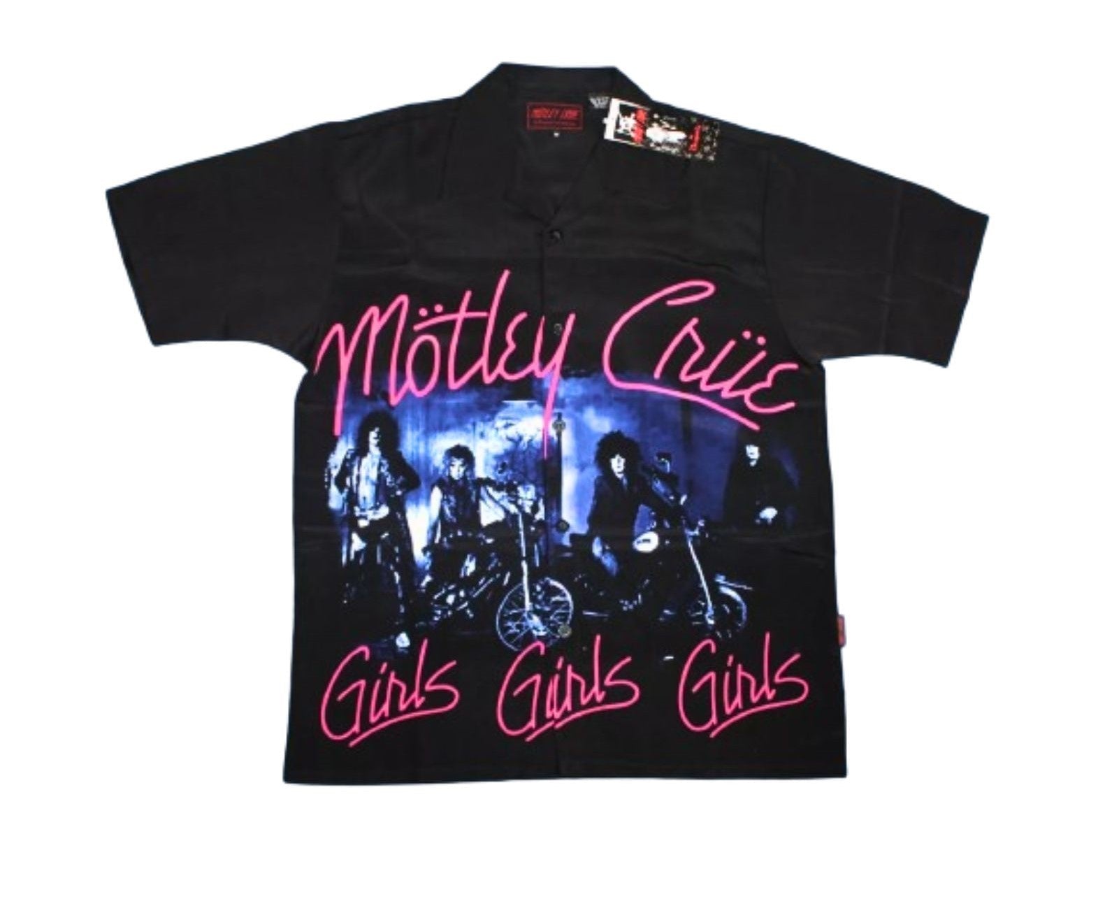 Dragonfly - Motley Crue Girls Girls Girls Button Up Shirt