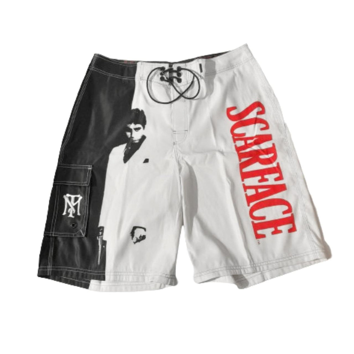 Dragonfly - Scarface Tony Montana Silhouette Board Shorts