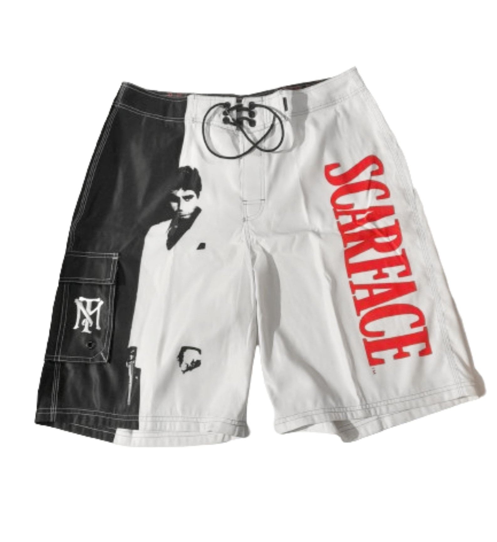 Dragonfly - Scarface Tony Montana Silhouette Board Shorts