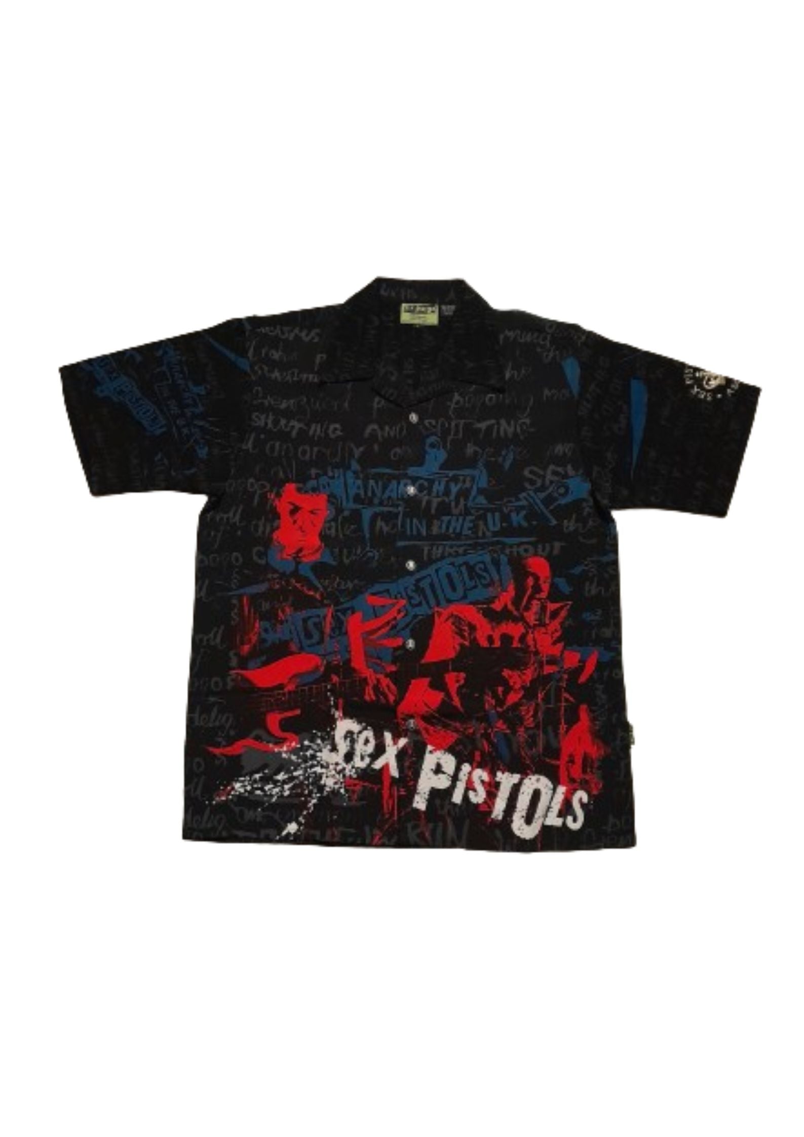 Dragonfly - Sex Pistols Vicious Johnny Button Up Shirt