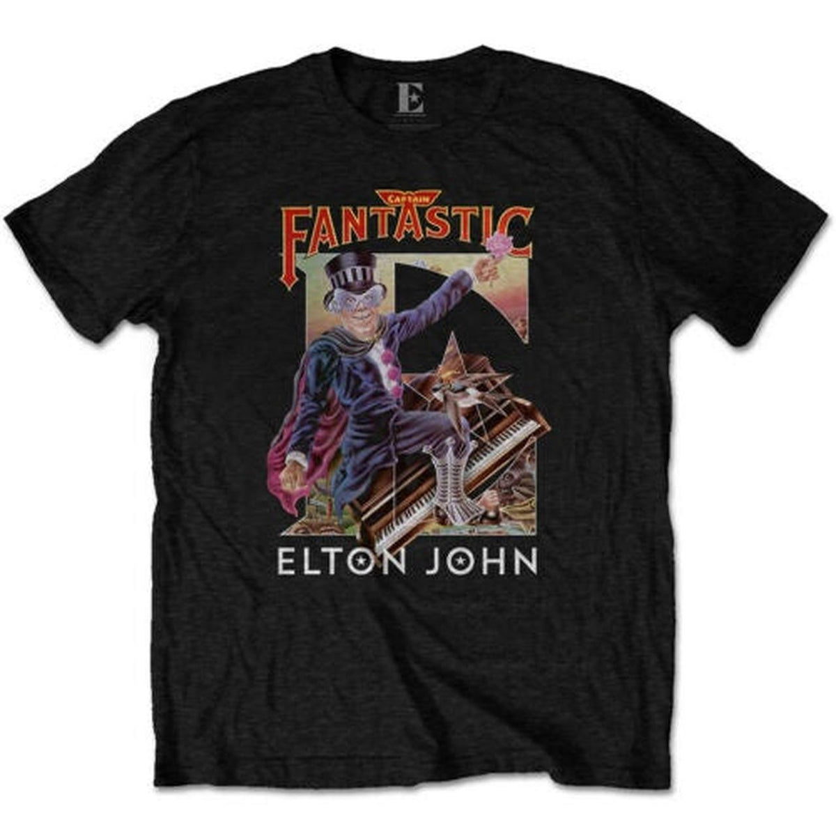Elton John - Captain Fantastic Comic T-shirt