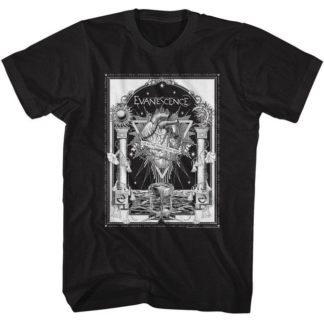 Evanescence - Broken Pieces Heart T-shirt
