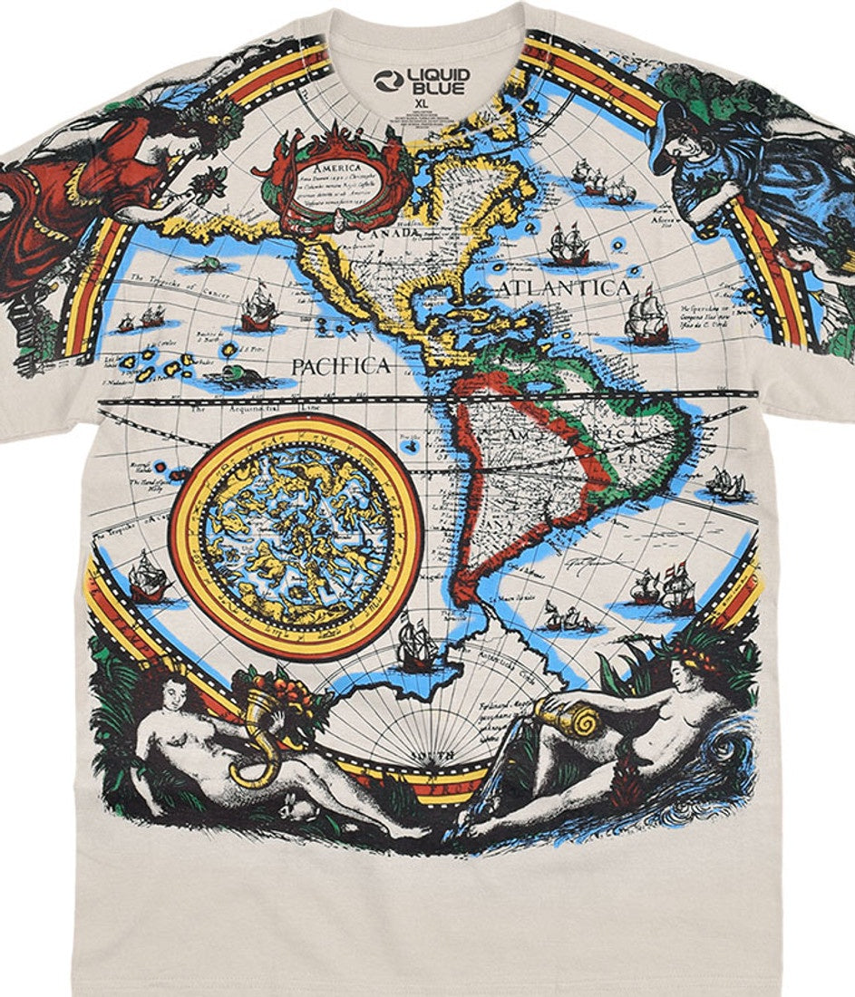 Fantasy - Old World Map T-shirt