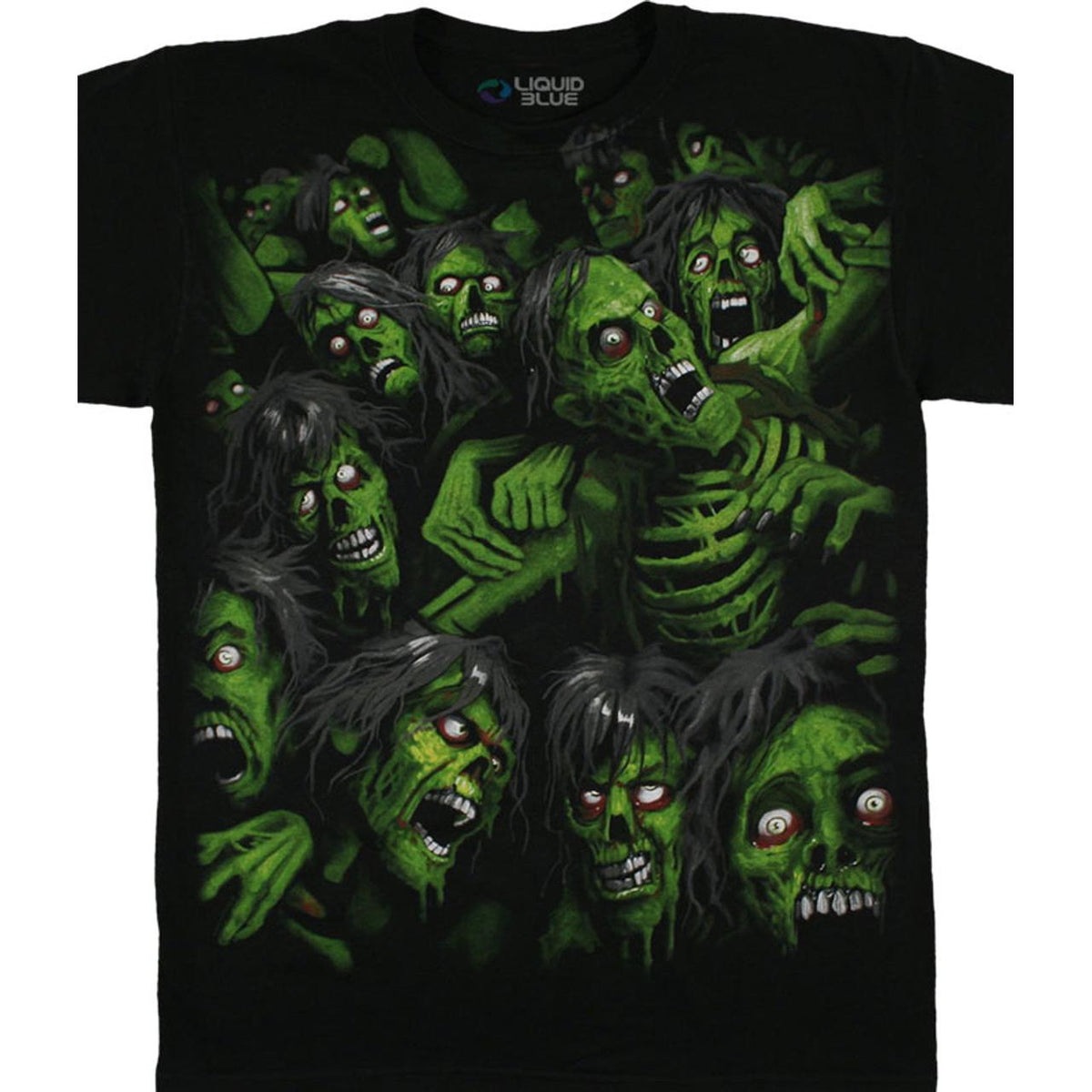 Fantasy - Zombie Pile Black T-Shirt