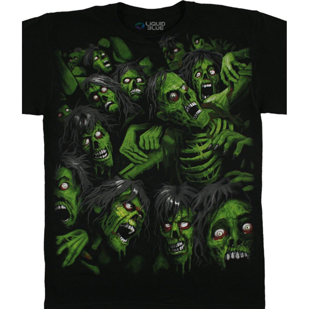 Fantasy - Zombie Pile Black T-Shirt