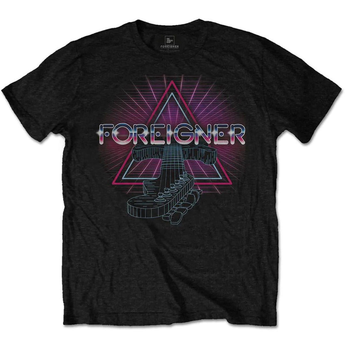 Foreigner - Neon Guitar T-shirt