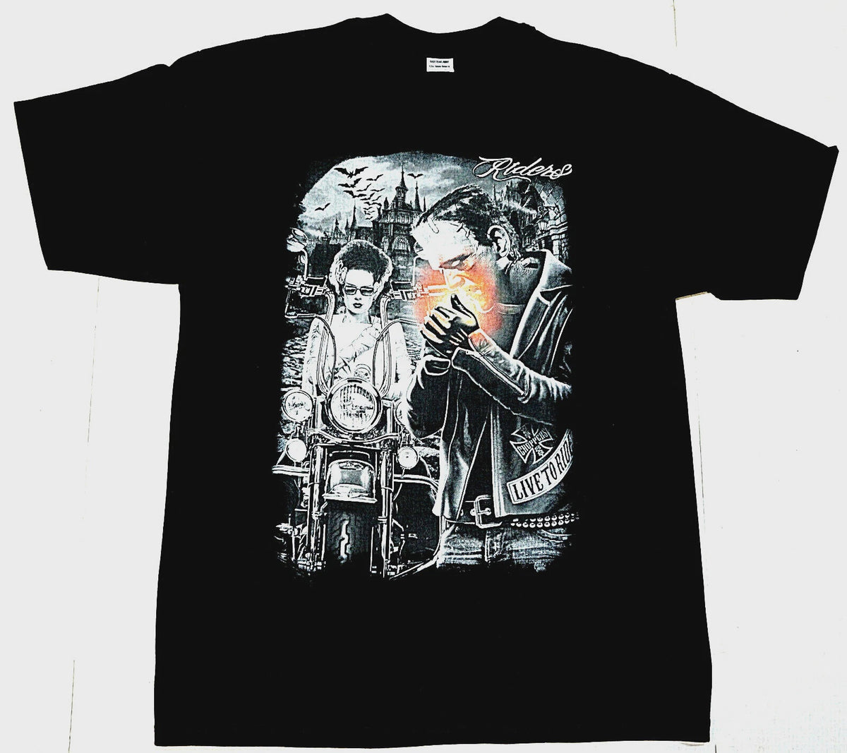 Frankenstein - Bride Biker T-shirt
