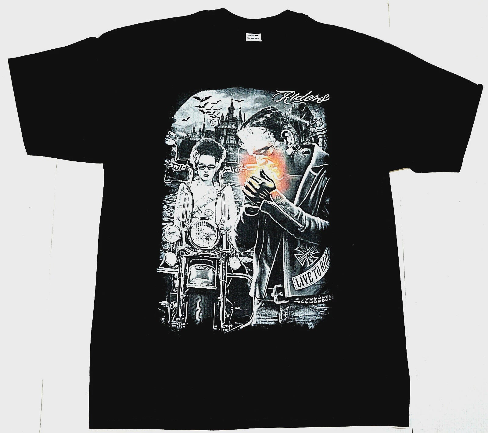 Frankenstein - Bride Biker T-shirt