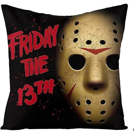 Friday The 13th - Jason Mask Cushion Throw Pillow