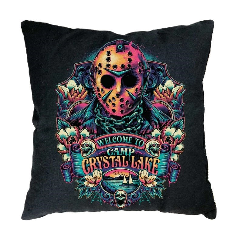 Friday The 13th - Welcome To Camp Crystal Lake Cushion Throw Pillow