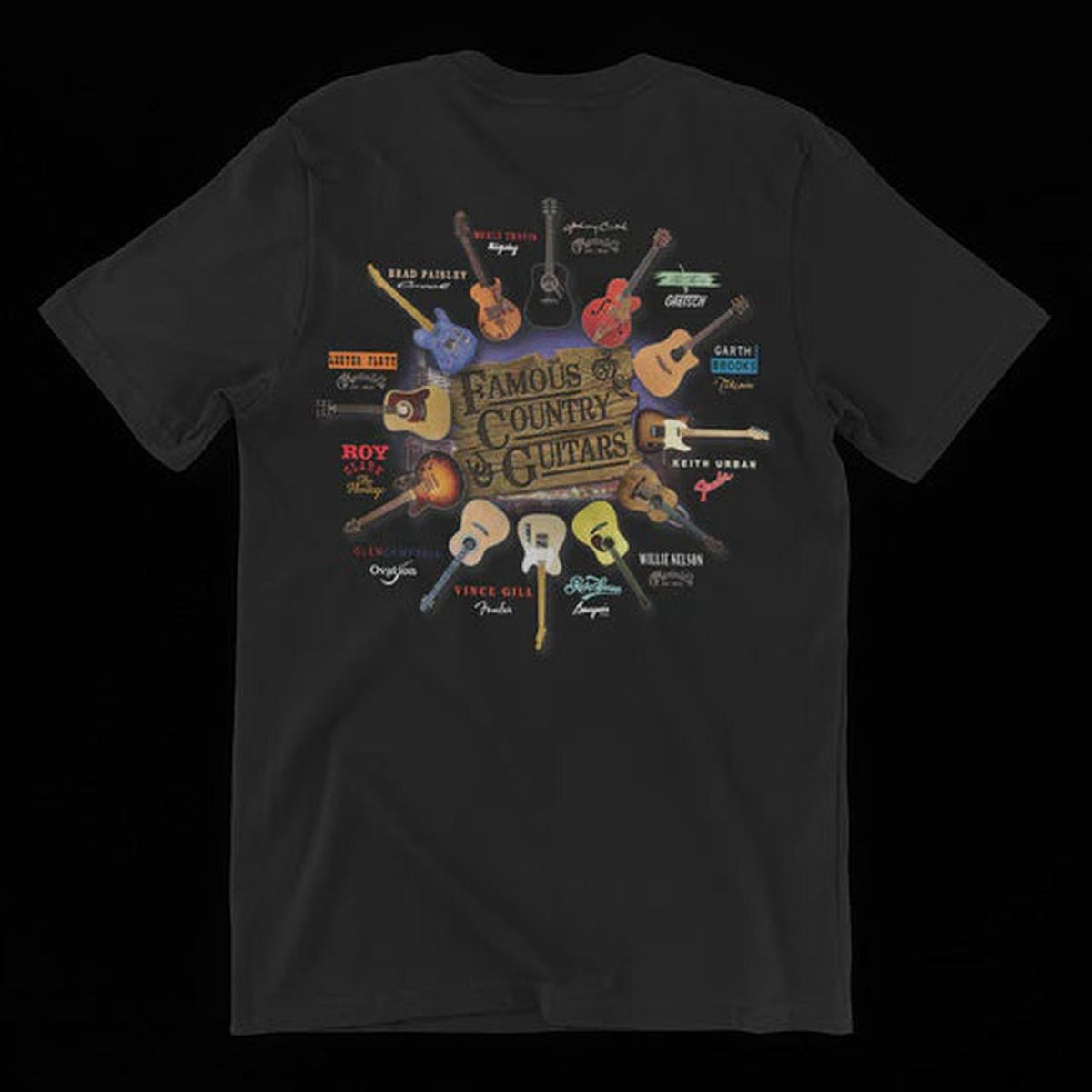 Guitars - Famous Country Guitars T-shirt