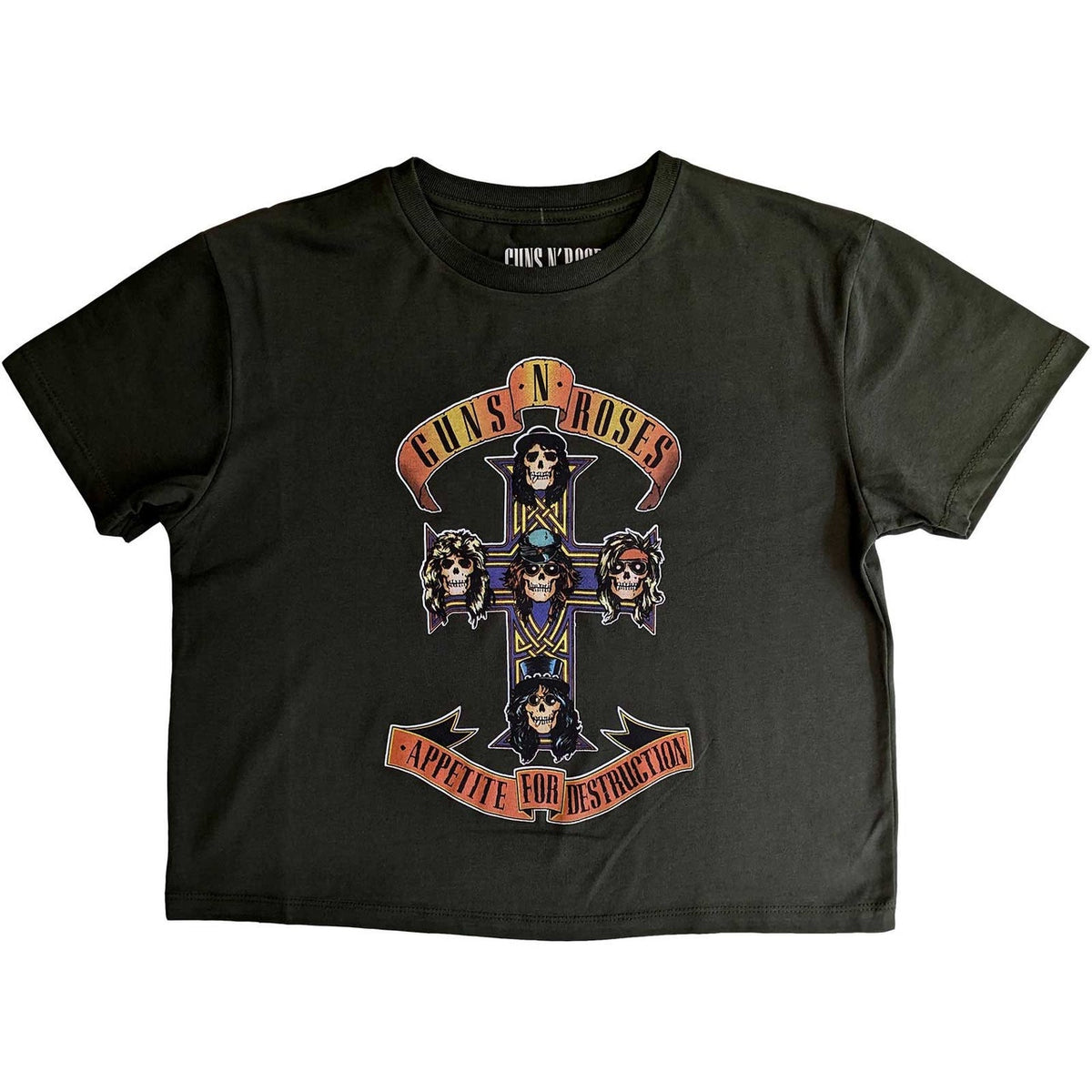 Guns N Roses - Appetite For Destruction Crop Top T-shirt