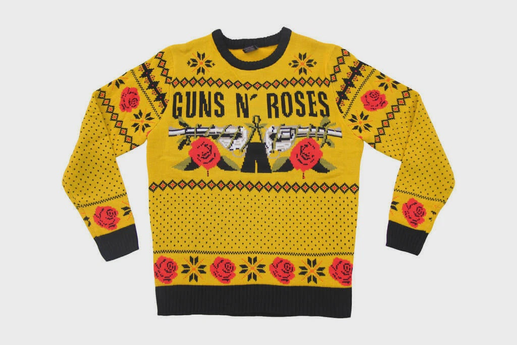 Guns N Roses - Gold Ugly Christmas Sweater
