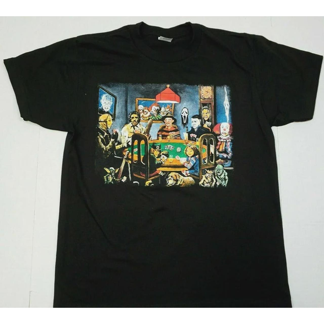 Horror - Characters Playing Poker T-shirt