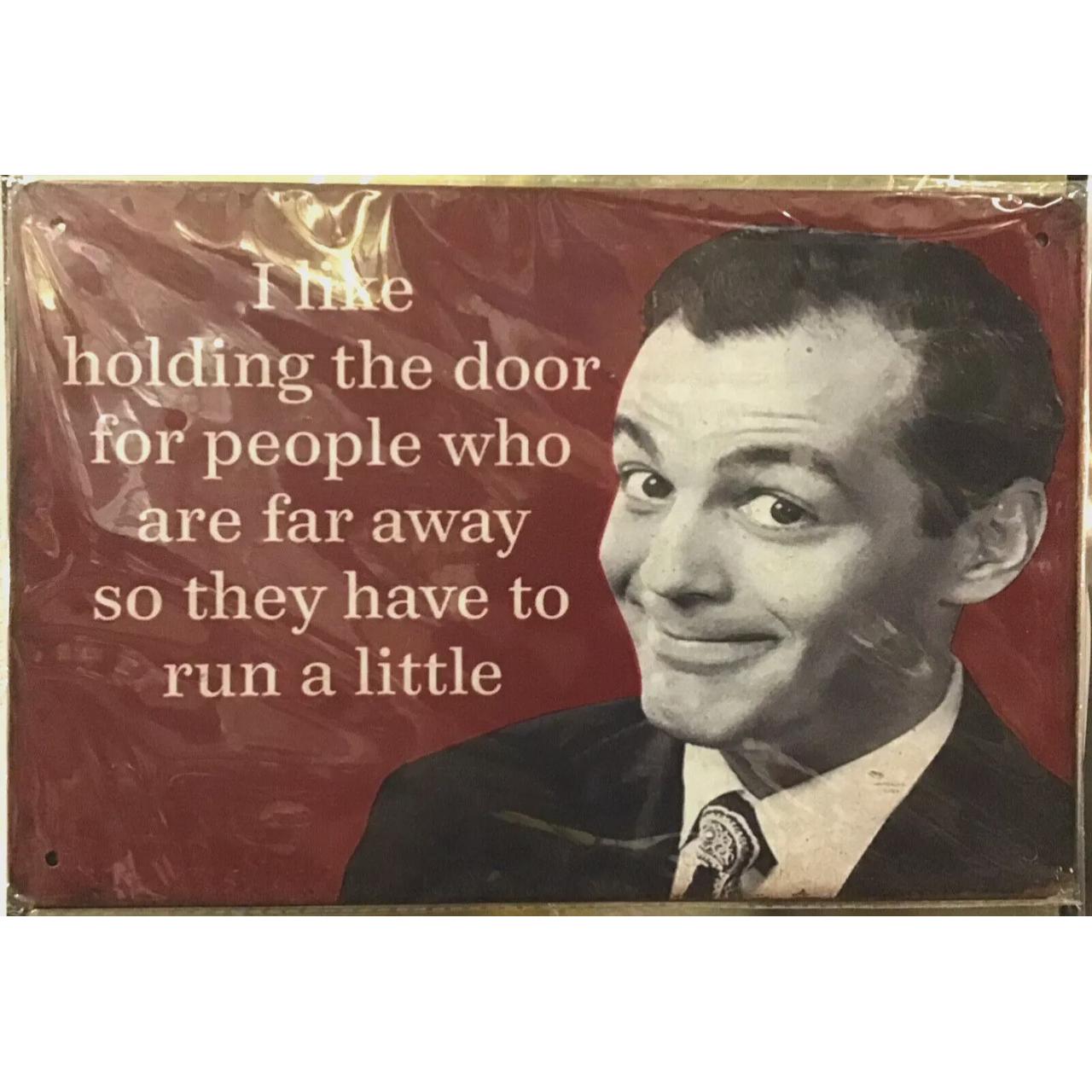 Humour - Door Run Running Man Billboard