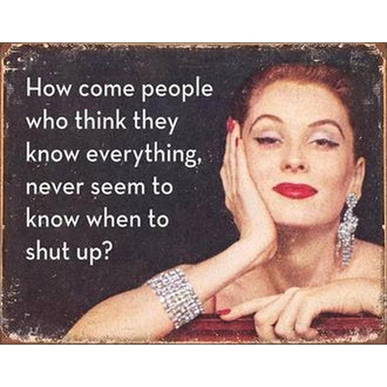 Humour - How Come People Who Think... Billboard