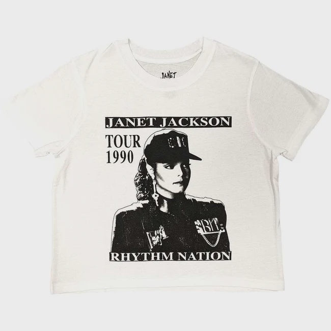 Janet Jackson - Rhythm Nation Crop Top T-shirt